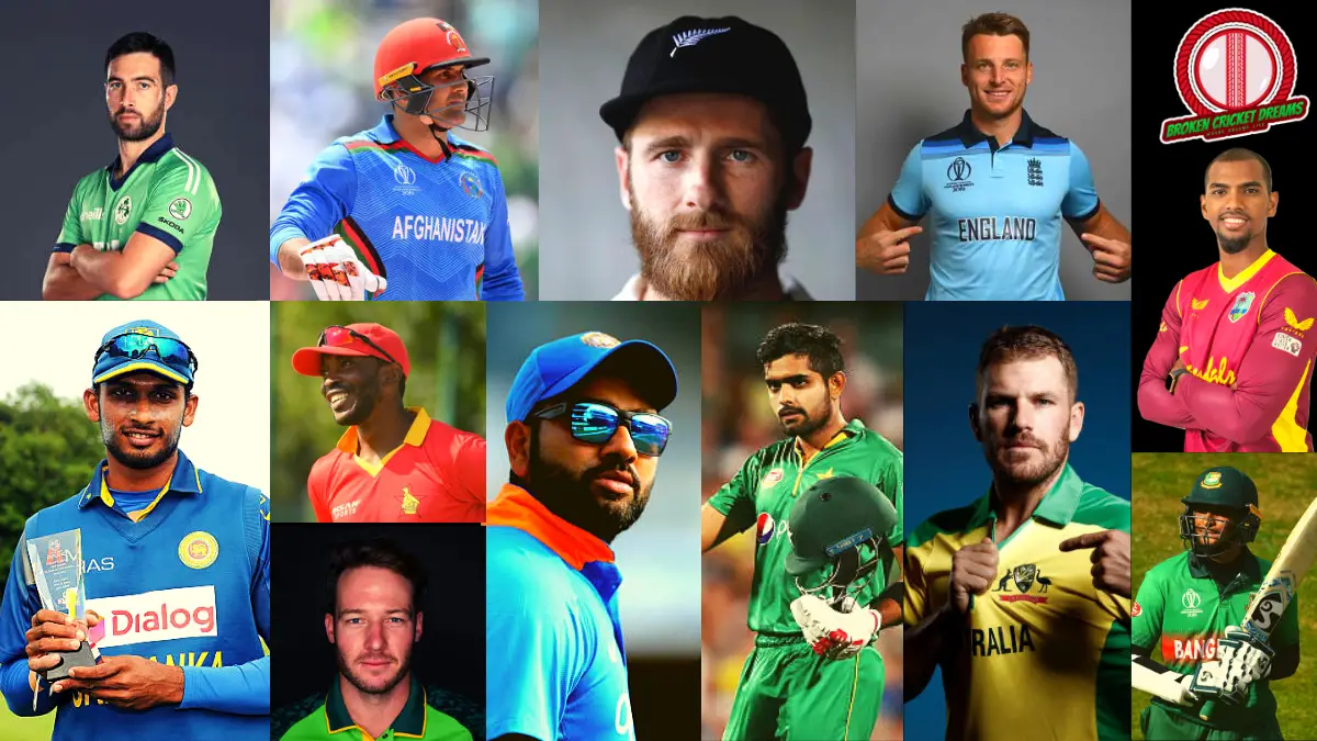 Photo Collage of All International Cricket Captains - Salary of Cricketer's from each country
