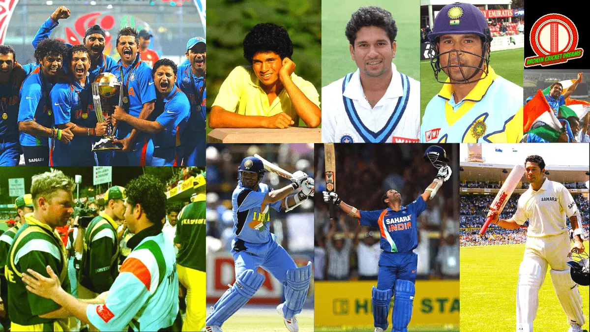 Sachin Tendulkar's collage of pictures over the years