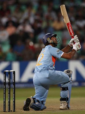 Photo of one of Yuvraj Singh's six sixes