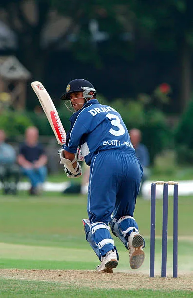Dravid, seen here, playing for Scotland