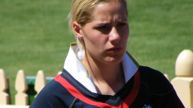 Photo of Katherine Brunt - key performer in the England Vs New Zealand Women Series