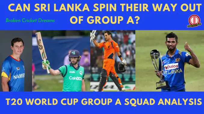 Group A 2021 T20 World Cup Squads: Picture of captains Erasmus, Balbirnie, Shanaka, and Dutchmen Ryan Ten Doeschate