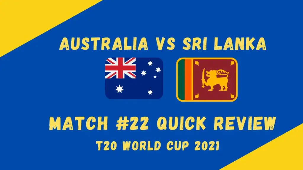 Australia Vs Sri Lanka Graohic