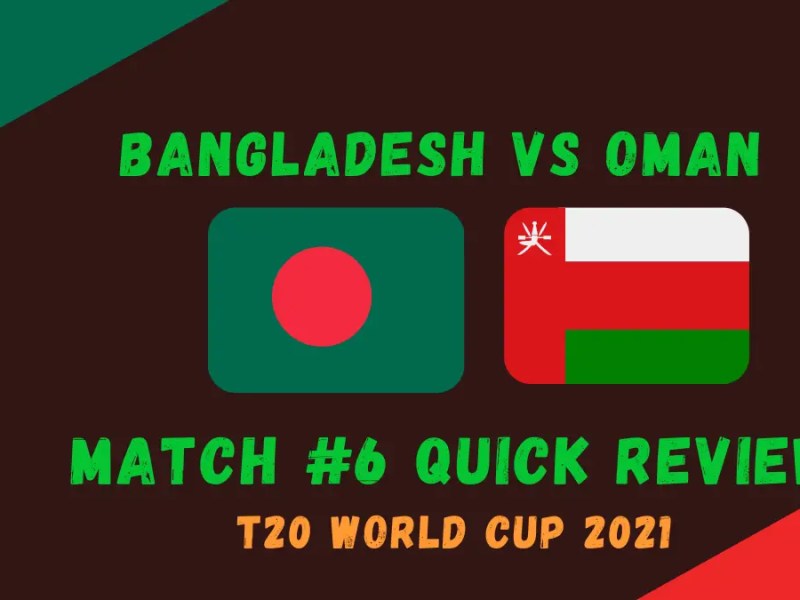 Bangladesh Vs Oman Graphic