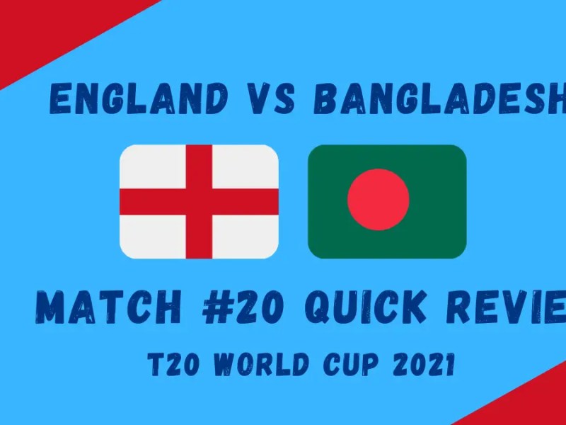 England Vs Bangladesh Graphic