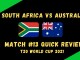 South Africa Vs Australia Graphic