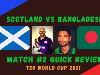 Scotland Vs Bangladesh Review Graphics