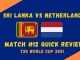 Sri Lanka Vs Netherlands Graphic