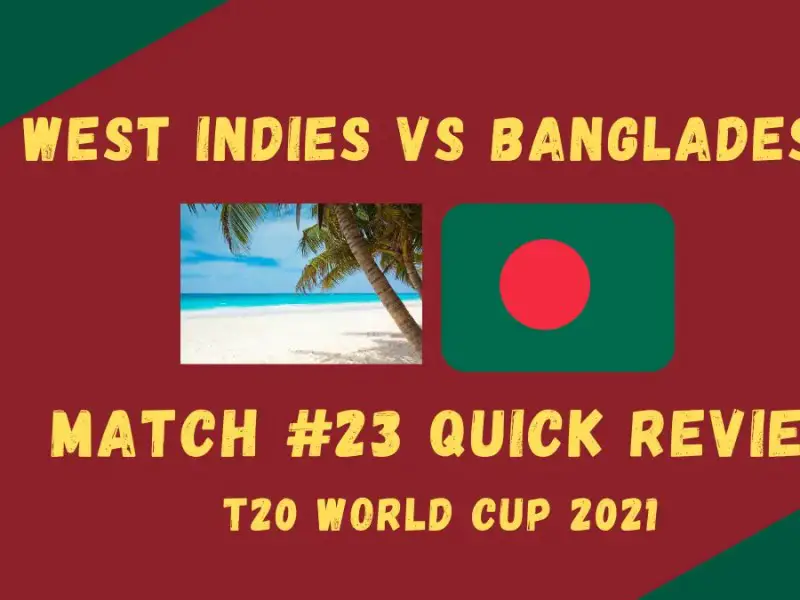 West Indies Vs Bangladesh