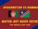 Afghanistan Vs Namibia Graphic