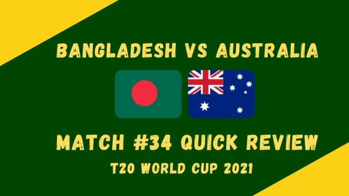 Bangladesh Vs Australia Graphic