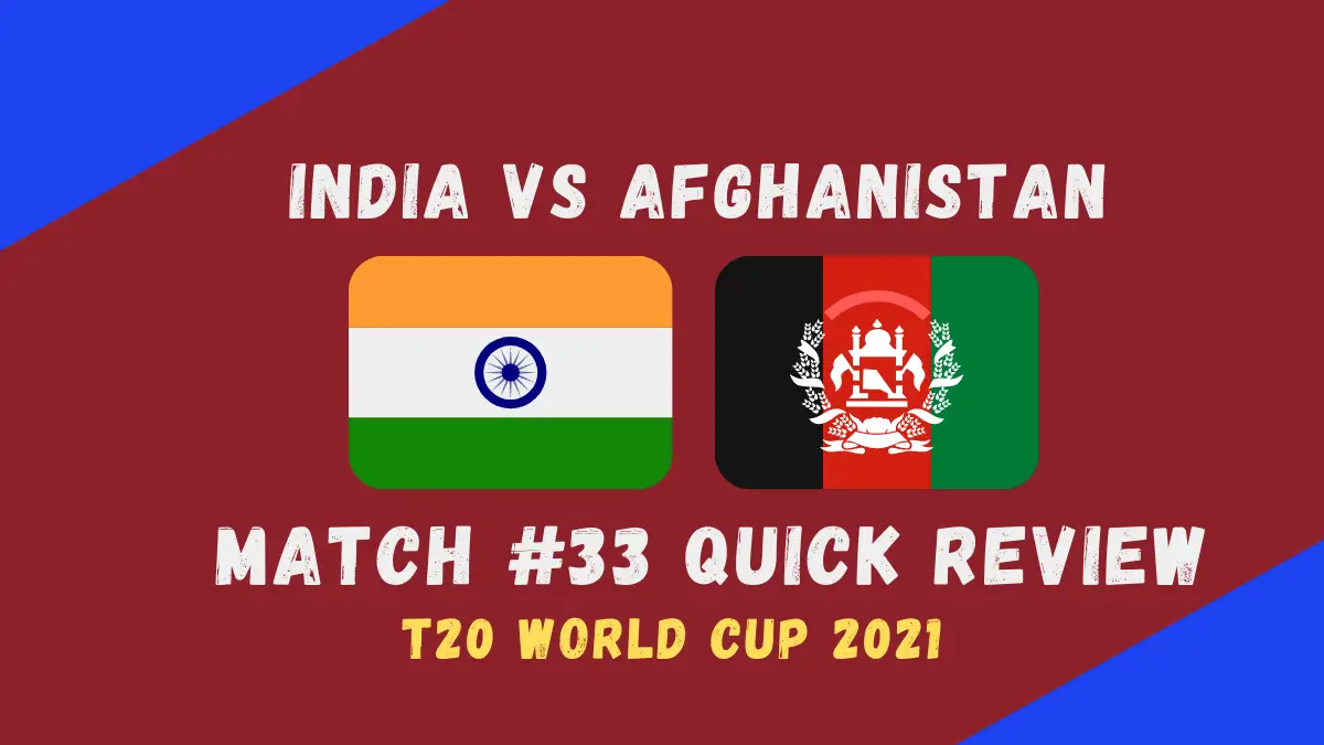 India Vs Afghanistan Graphic