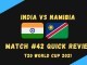 India Vs Namibia Graphic