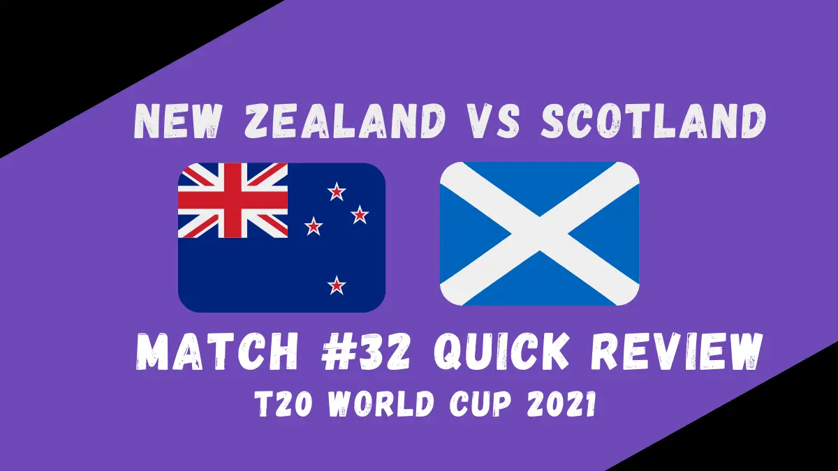 New Zealand Vs Scotland Graphic