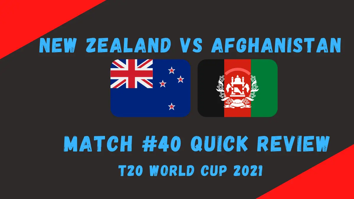 New Zealand Vs AFghanistan graphic