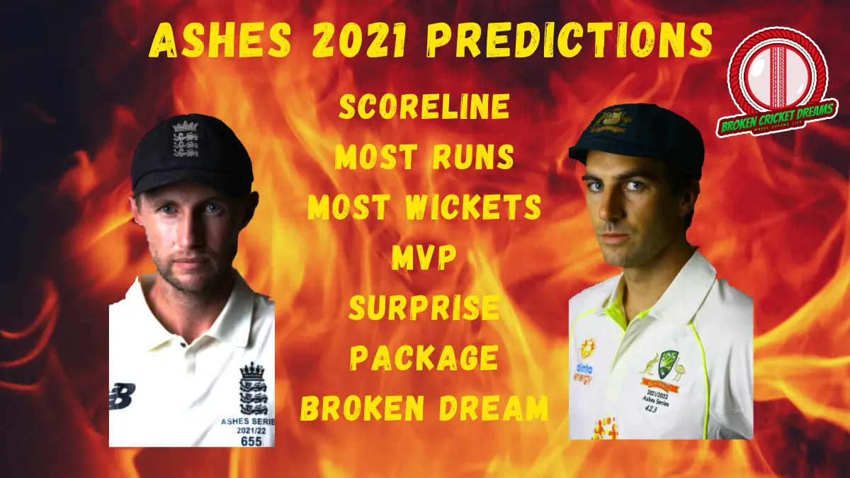 Ashes 2021 Predictions Graphic