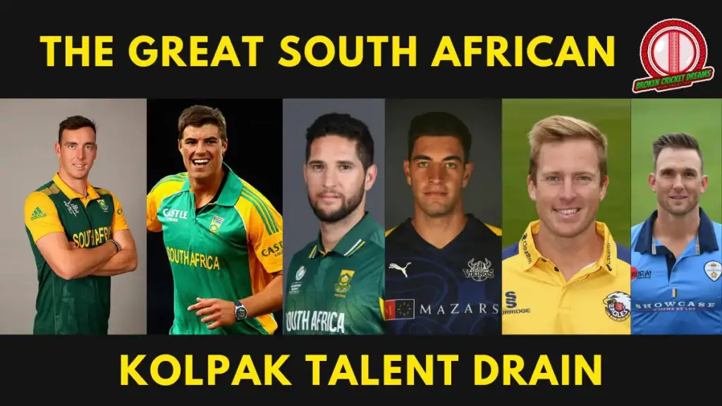 Kolpak South African cricketers graphic