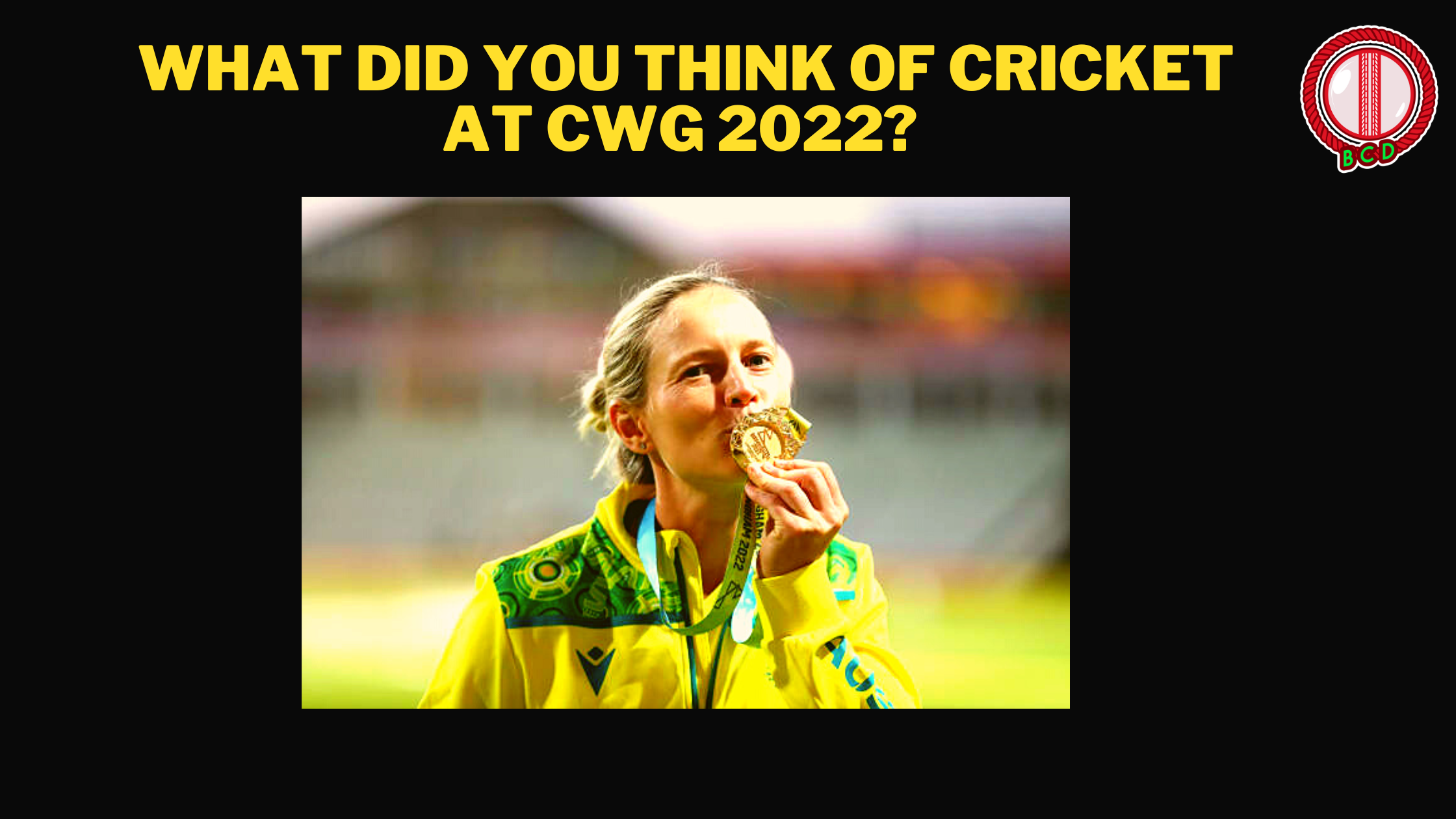 Cricket in CWG 222 - Photo of Meg Lanning With Medal