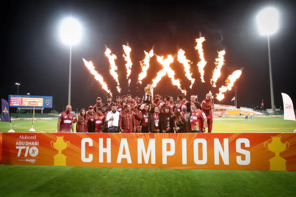 Photo of Abu Dhabi T10 League champions. 