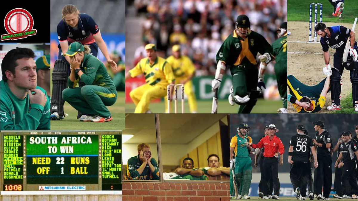 A collage of South Africa World Cup Chokes and Heartbreaks