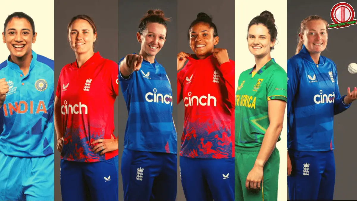 Salary of a women's cricketer in the Hundred (Women's) in England: Pictured here - Smriti Mandhana, Kate Cross, Nat Sciver-Brunt, Sophia Dunkley, Laura Wolvaardt, and Sophie Ecclestone