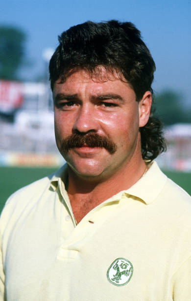 Portrait picture of David Boon, the player of the final in the 1987 World Cup.